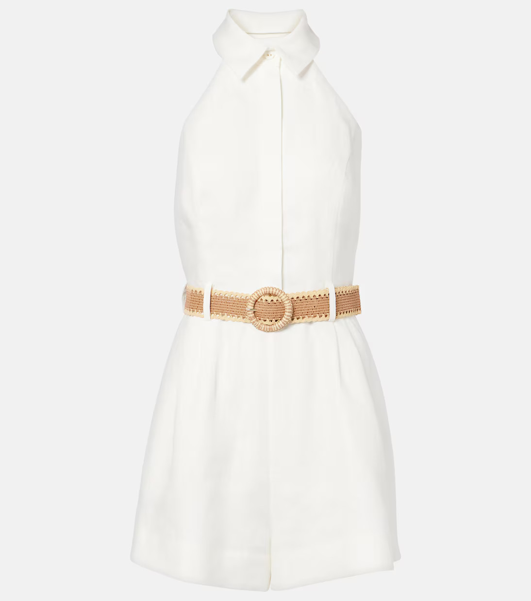 Acacia halterneck linen romper | Mytheresa (UK)