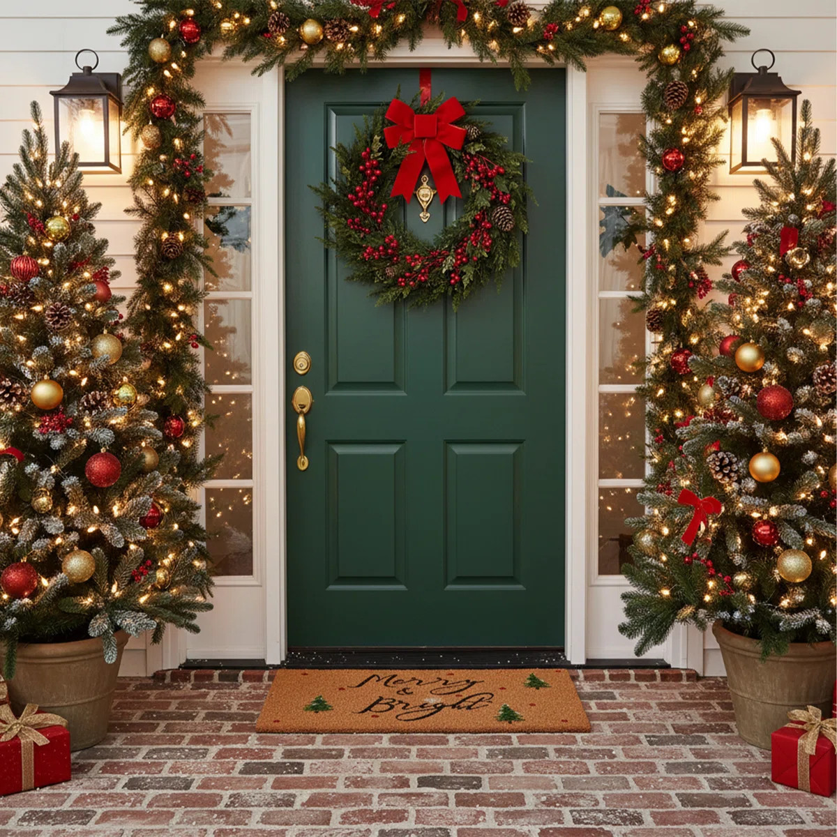 Bertrand Non-Slip Christmas Outdoor Doormat | Wayfair North America