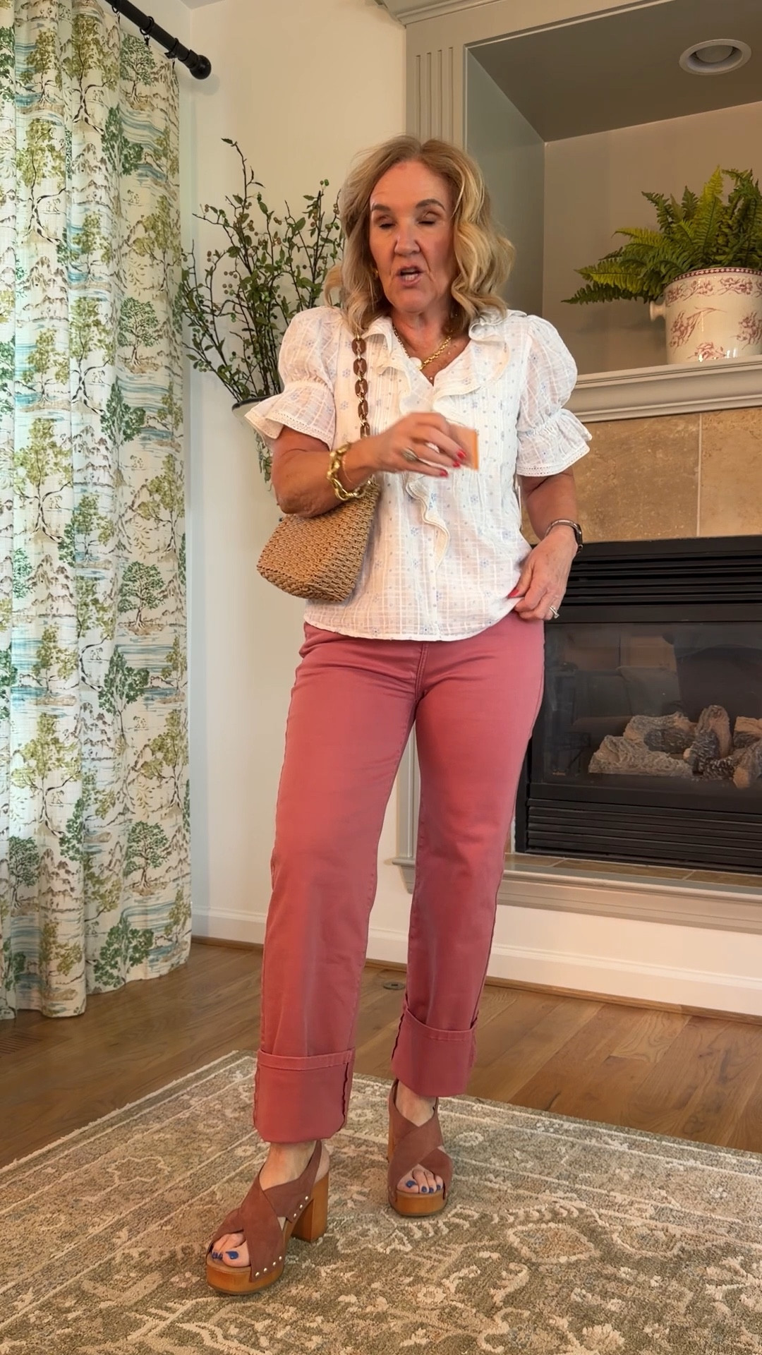 @kohls #kohls #kohlspartner
Blouse is so darling. Get your regular size 
Jeans I cuffed them I’m 5’3” but if you’re taller you can wear them regular 
I did size down to a 6 but get your regular size if you don’t want them fitted. 

Linking other kohls finds! 

#LTKOver40 #LTKSaleAlert #LTKPetite