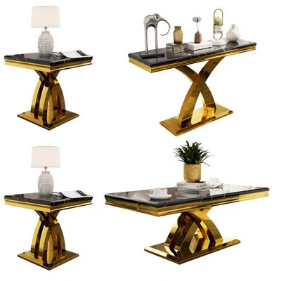 4 Piece Living Room Table Set | Wayfair North America
