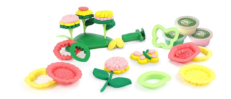 Green Toys Flower Maker Dough Set-21 Piece Pretend Play,Motor Skills,Creative Arts &Crafts Activi... | Amazon (US)