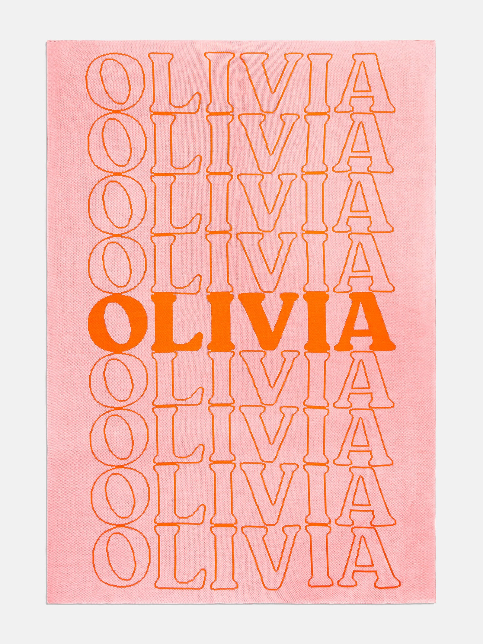 In the Bag Custom Blanket - Pink/Orange | BaubleBar (US)