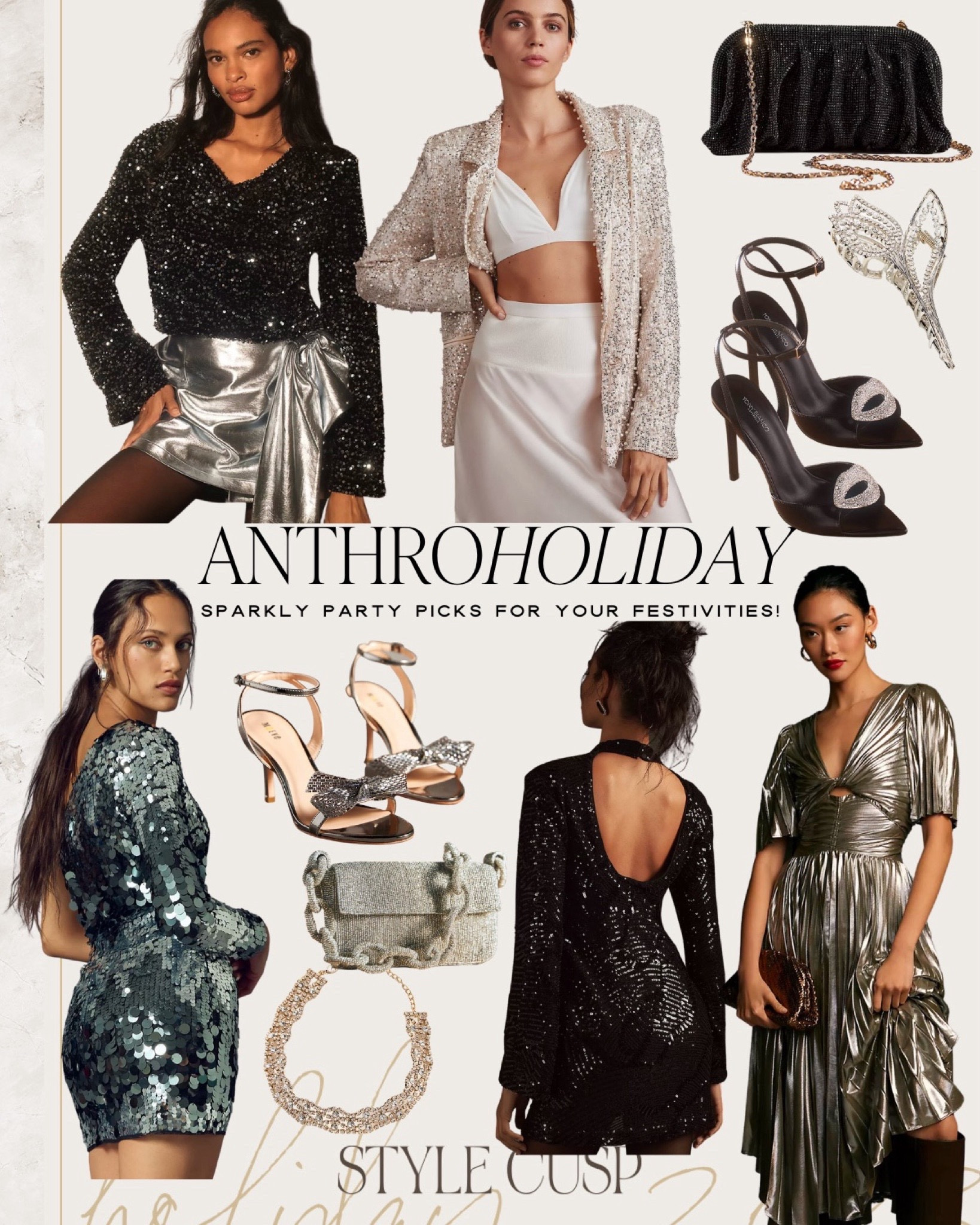 Anthro Holiday 🪩 sparkly styles for NYE!

Anthropologie style, holiday style, sparkly, silver, shiny, sparkly bags 

#LTKHoliday #LTKshoecrush #LTKitbag