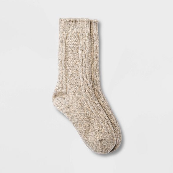 Women's Cozy Sweater Cable Crew Socks - Universal Thread™ 4-10 | Target