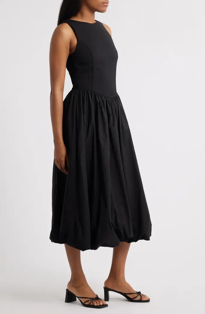 WAYF Shay Bubble Hem Cocktail Midi Dress | Nordstrom | Nordstrom