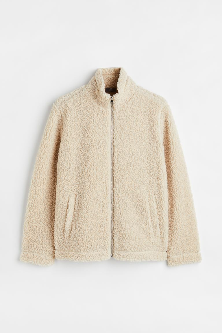 Regular Fit Teddy jacket | H&M (UK, MY, IN, SG, PH, TW, HK)
