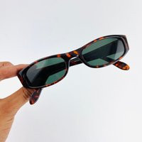 Authentic Vintage 90S Slim Tortoise Shell Rectangle Sunglasses | Etsy (UK)