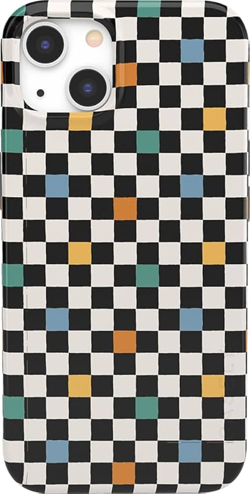 Casely iPhone 13 Case | Compatible with MagSafe | Old Skool | Retro Checkerboard Case | Amazon (US)
