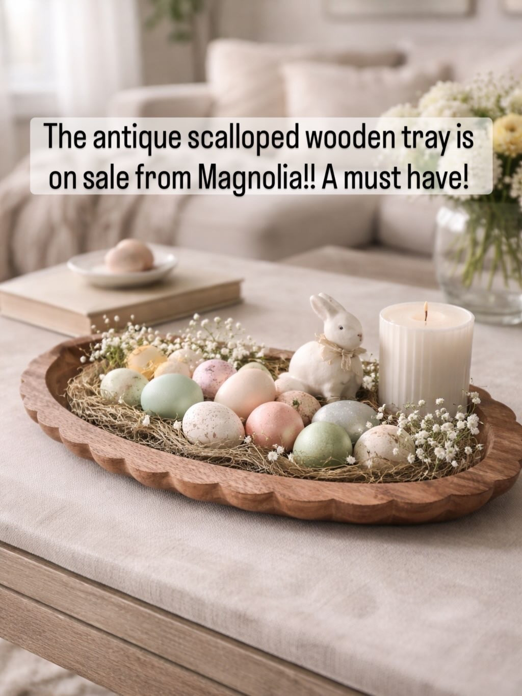 Obsessed and on sale and the perfect Easter centerpiece! Linking this antique wooden oval bowl! 

#LTKSeasonal #LTKHome #LTKSaleAlert