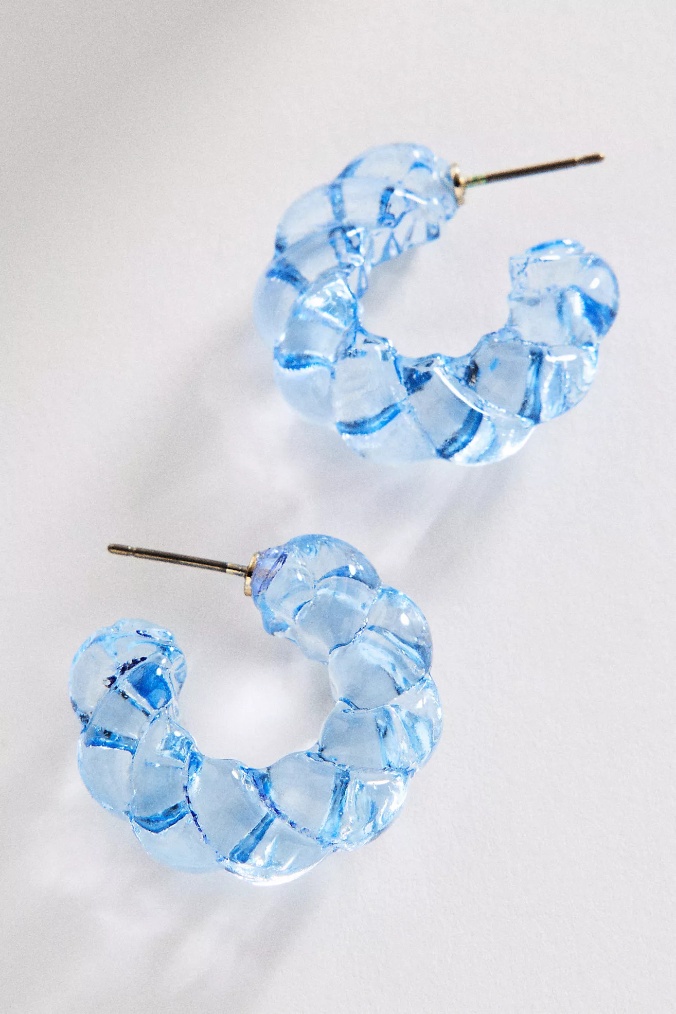 Twisted Glass Hoop Earrings | Anthropologie (US)