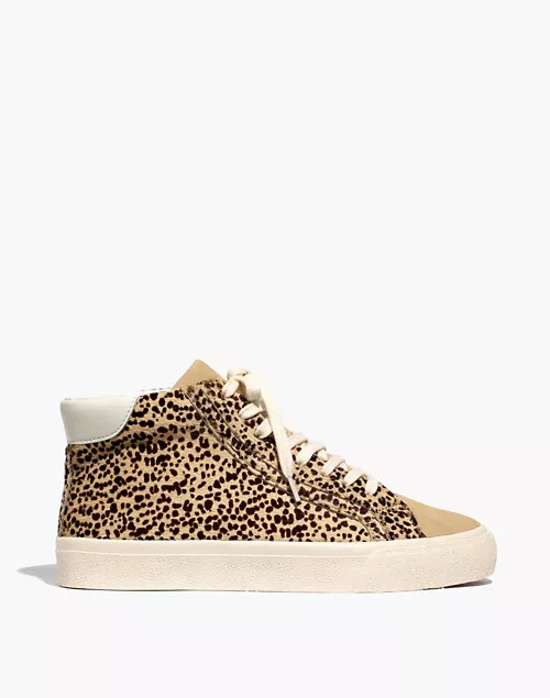 Sidewalk High-Top Sneakers in Spotted Calf Hair | Madewell