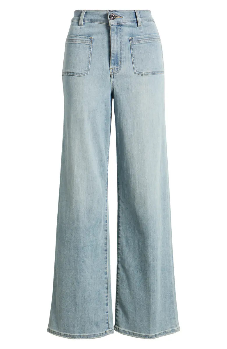 Le Slim Palazzo Bardot Pocket Wide Leg Jeans | Nordstrom