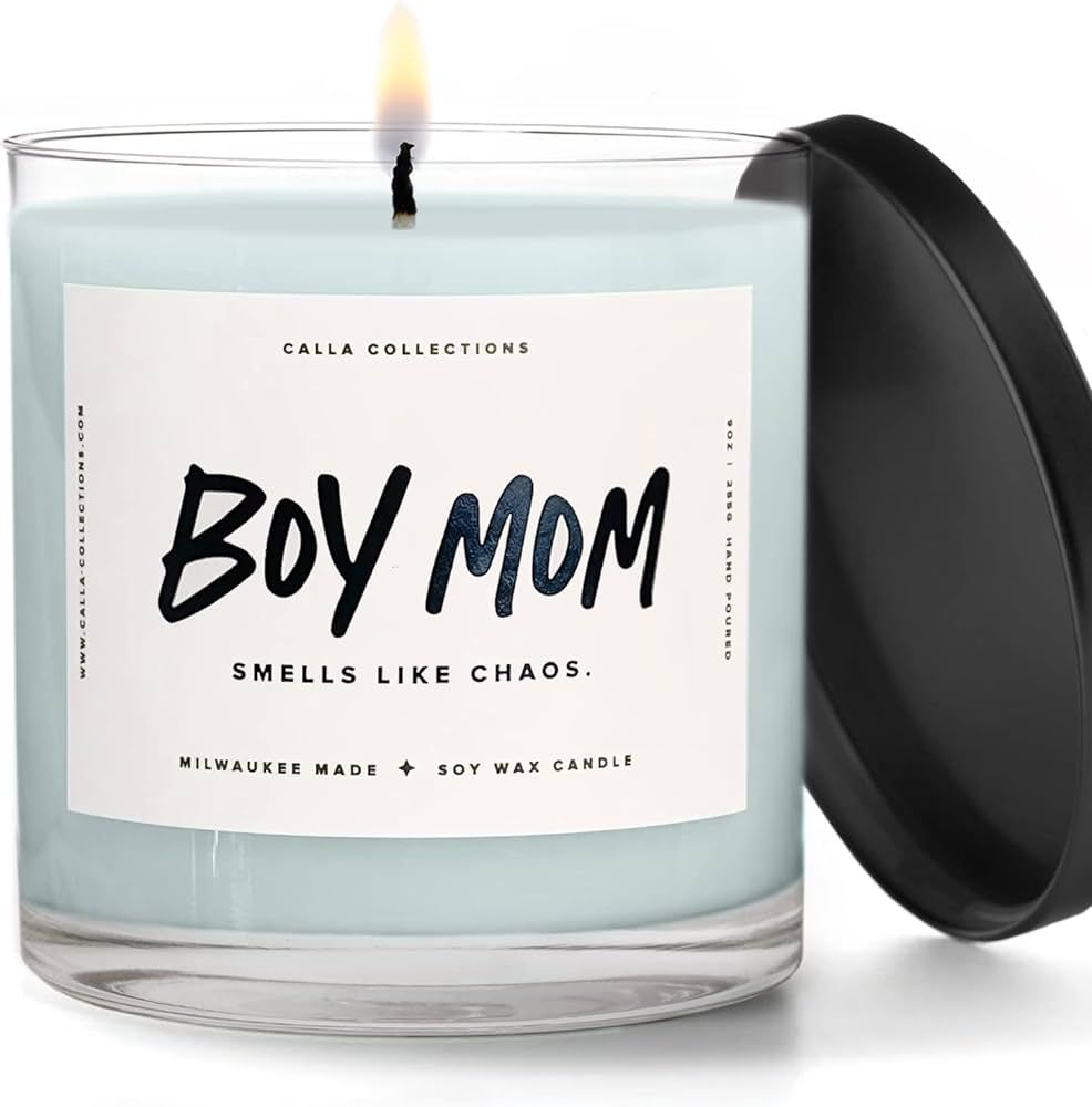 Scented Candles for Boy Mom, Natural Soy Wax Candles for Home, Relaxing Aromatherapy for Moms, Dr... | Amazon (US)