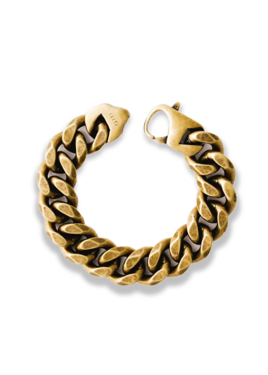 PEBBY STATEMENT CURB CHAIN BRACELET | Pebby Forevee