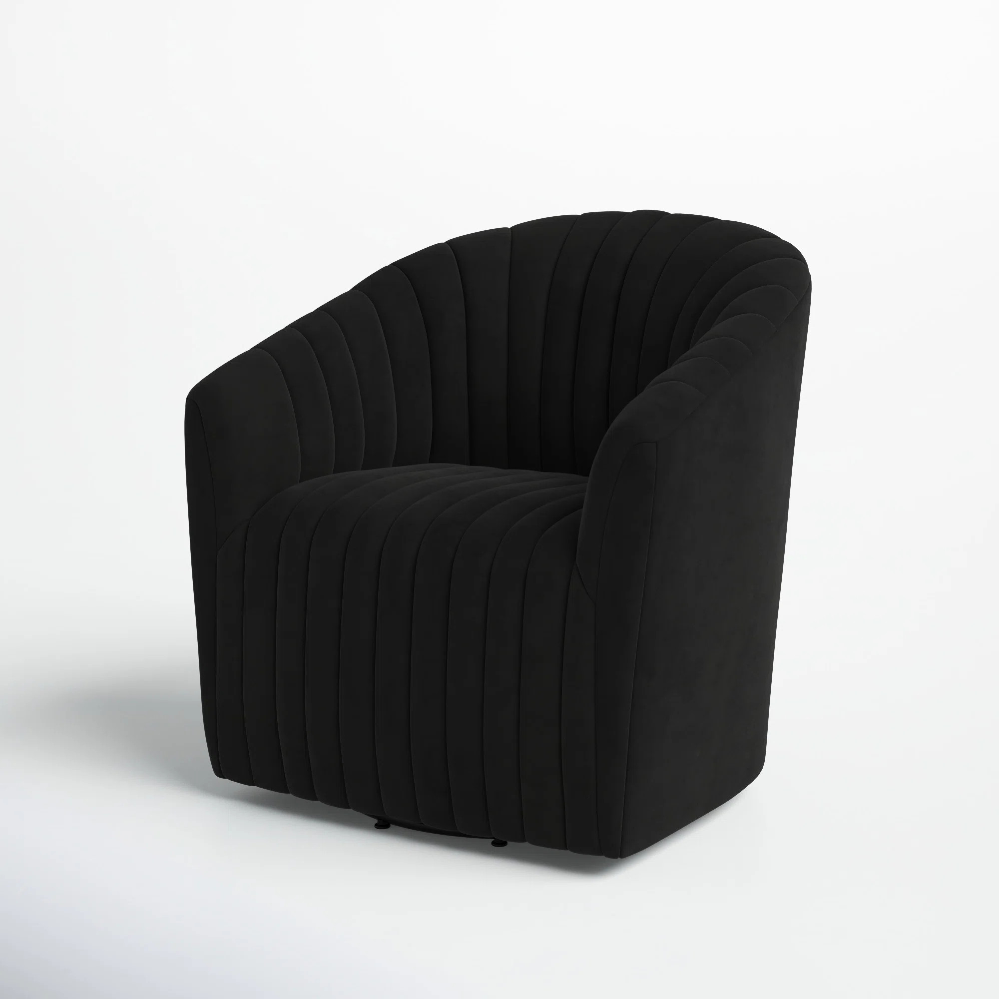 Suki Upholstered Swivel Barrel Chair | Wayfair North America