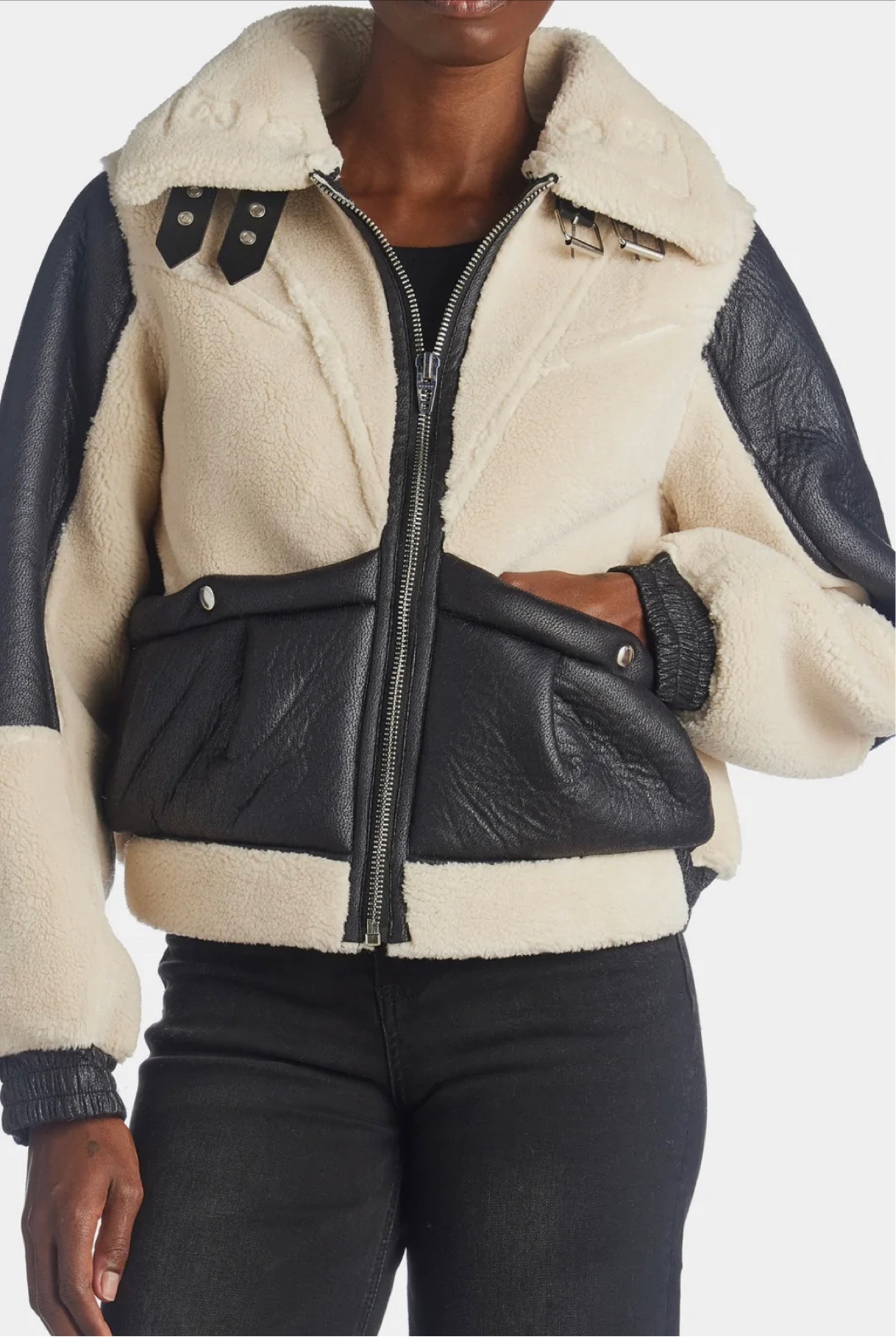 This moto jacket is half off! Run!!! I’d size up for an oversized look. Under $100! 

#LTKHoliday #LTKstyletip #LTKsalealert
