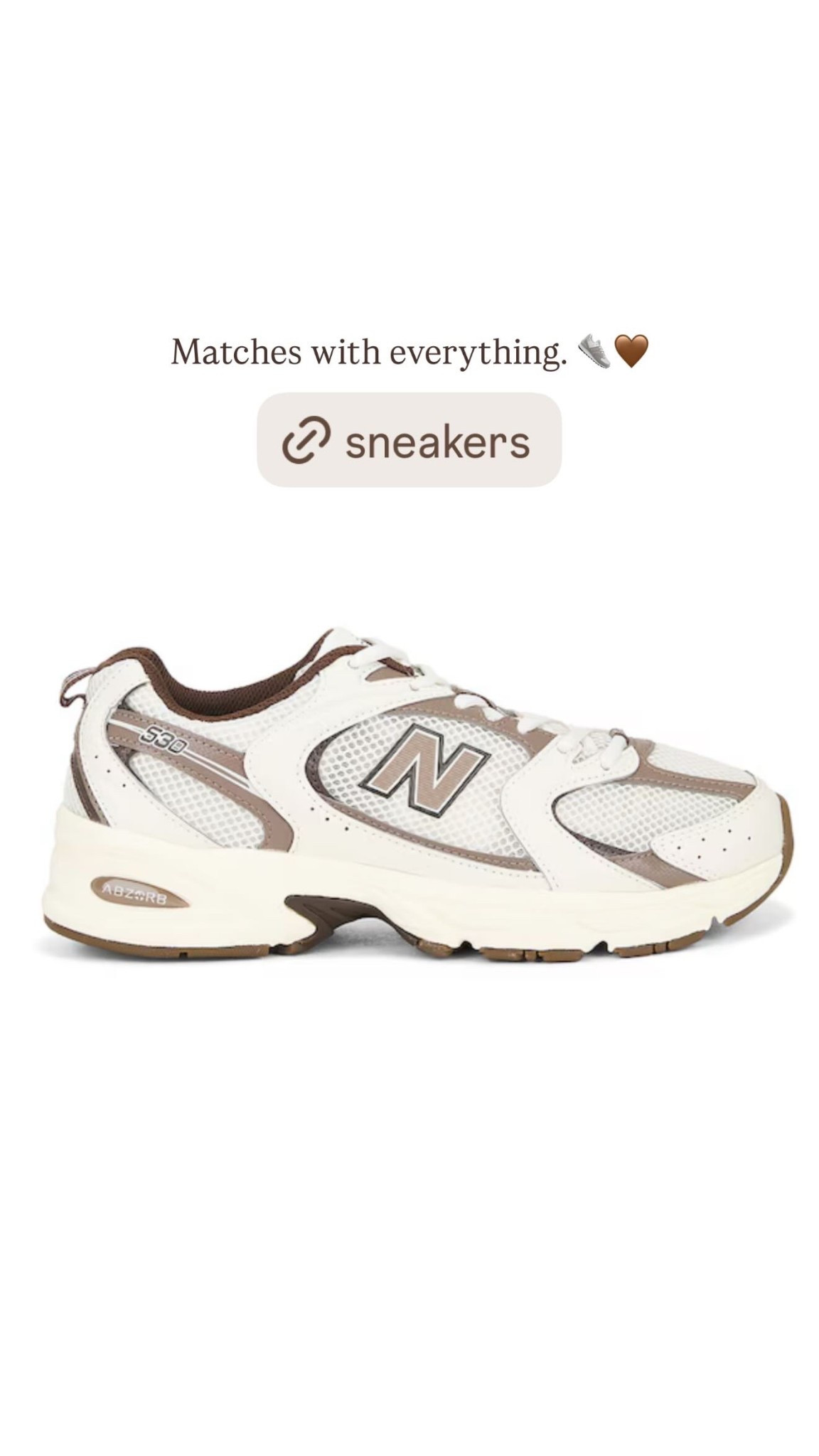 Matches with everything. 👟🤎