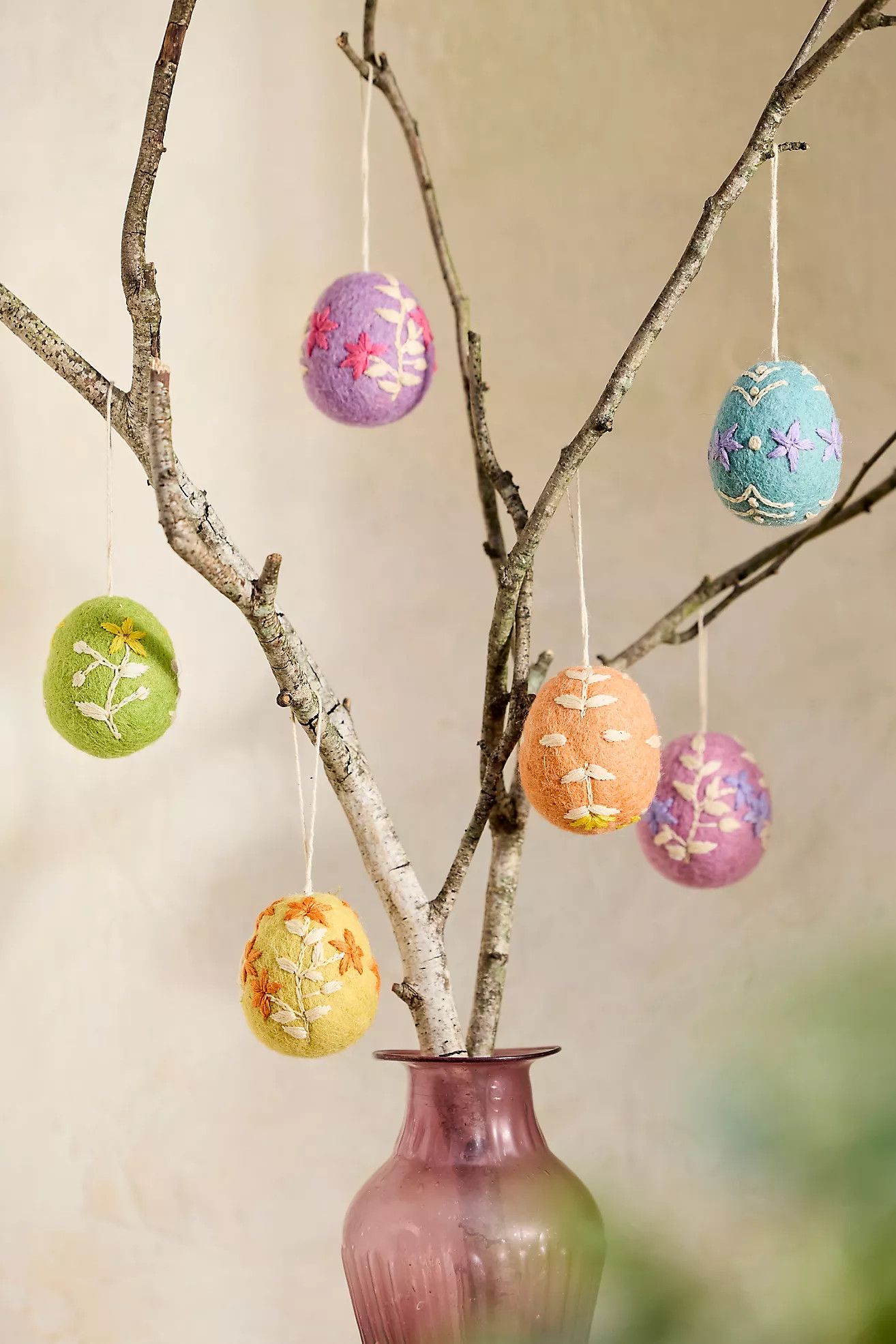 Felt Easter Eggs, Set of 6 + Carton | Anthropologie (US)