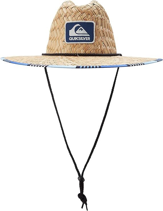 Quiksilver Men's Outsider Lifeguard Wide Brim Beach Sun Straw Hat | Amazon (US)