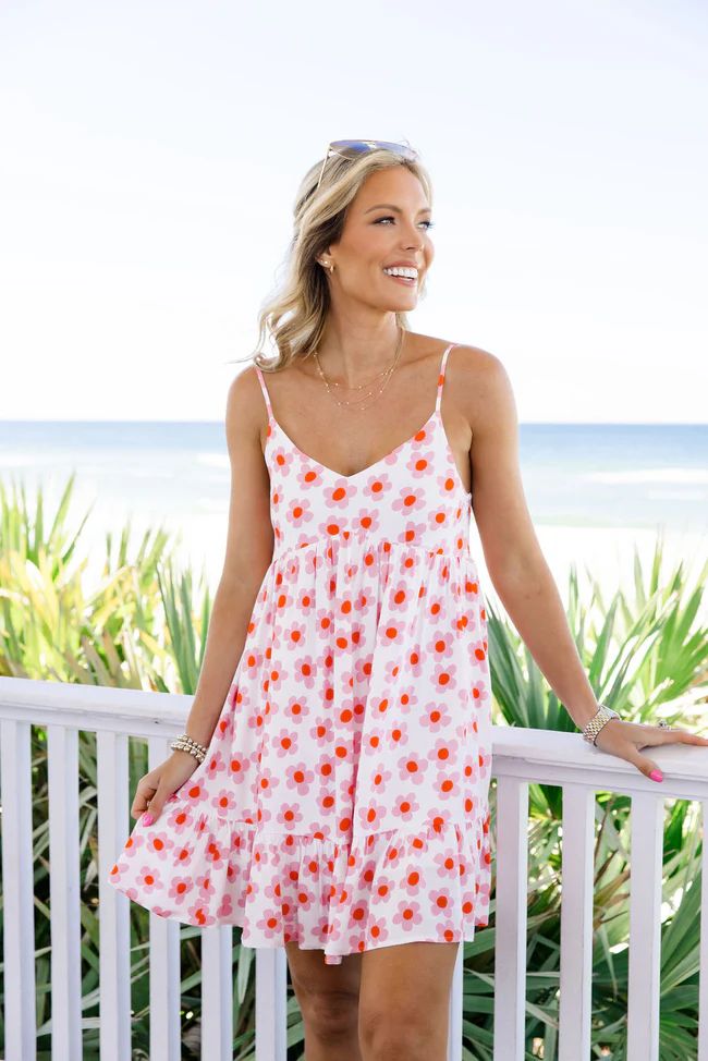 Keep Blooming In Kennedy Daisy Dress Tori X Pink Lily | Pink Lily