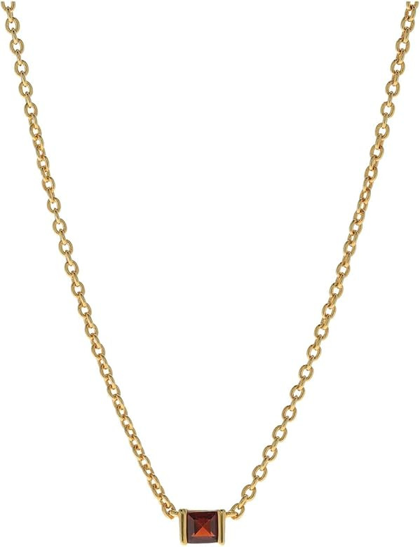 MADEWELL delicate collection birthstone necklace Garnet One Size | Amazon (US)
