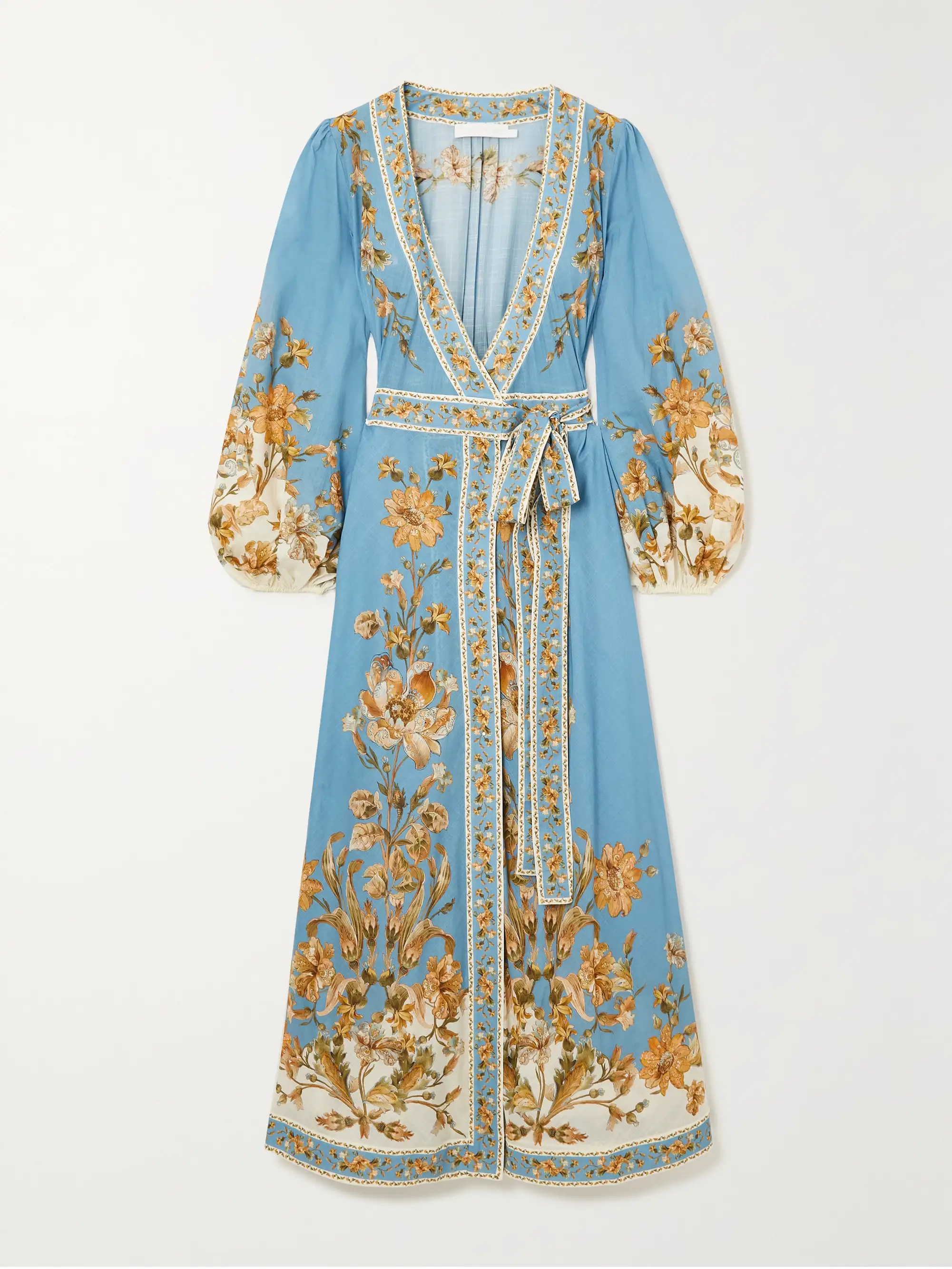 Chintz belted floral-print cotton midi dress | NET-A-PORTER (US)