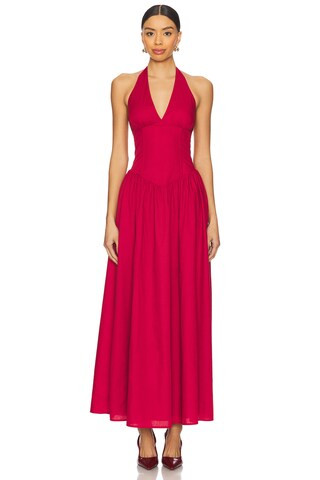 Bexley Maxi Dress in Oxblood | Revolve Clothing (Global)