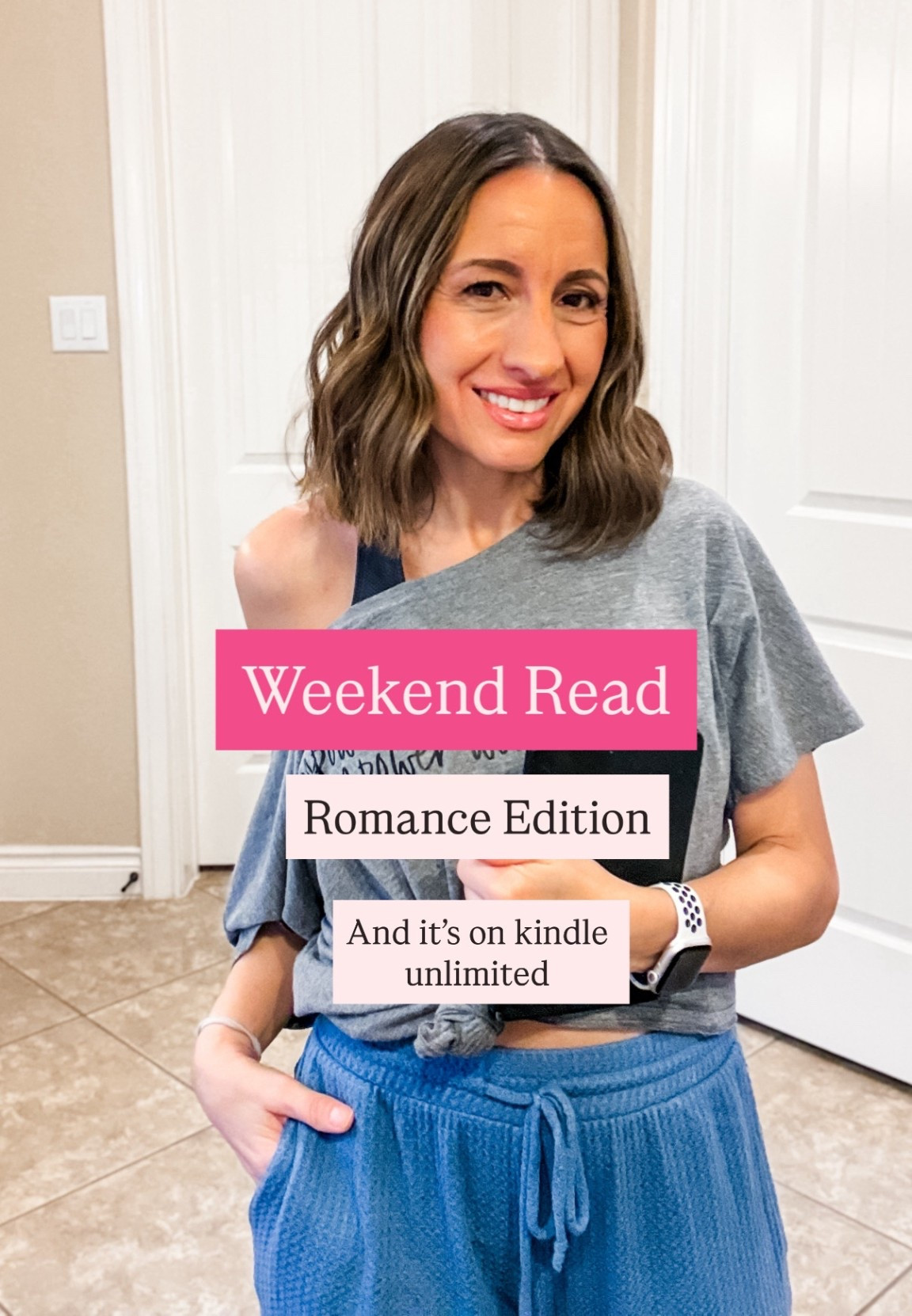 Weekend Read + Casual outfit+ my kindle Paperwhite. 
Kate Stewart book  

#LTKPetite #LTKstorytime #LTKgrwm