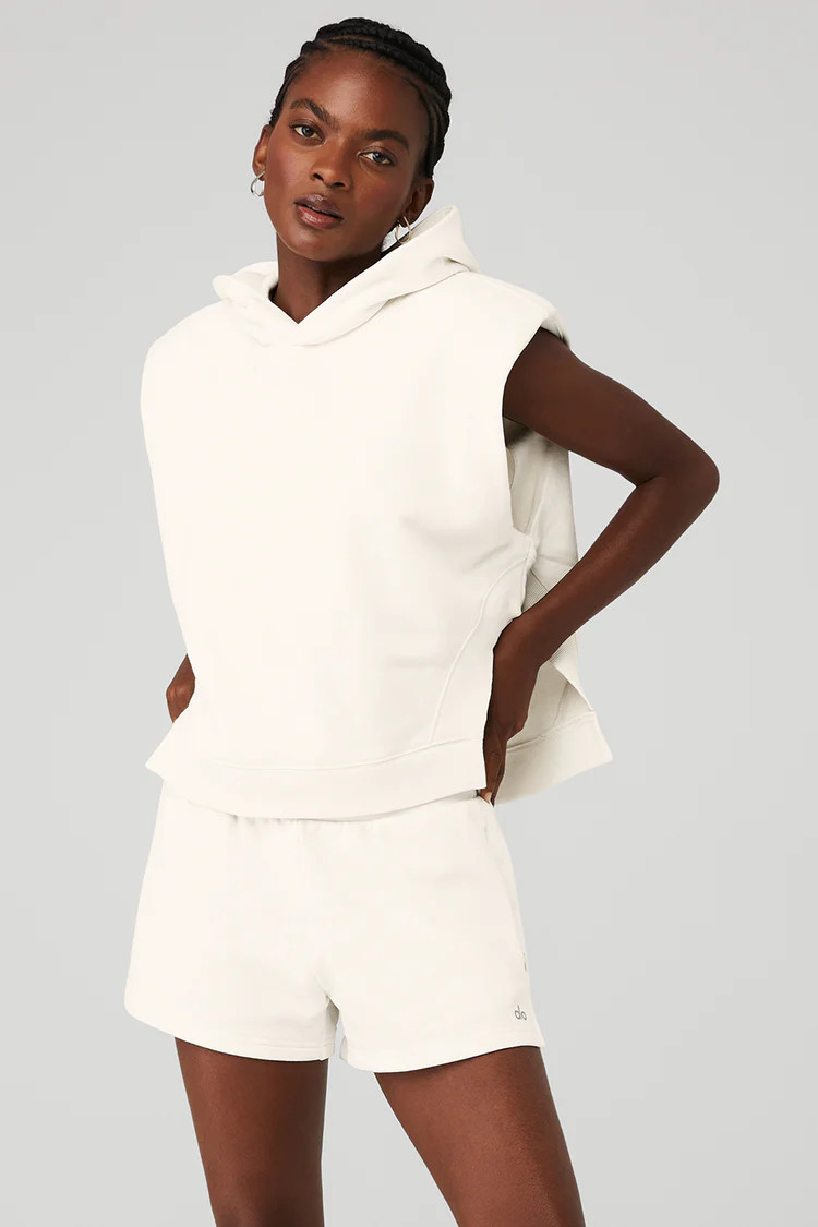 Cropped Headliner Shoulder Pad Sleeveless Coverup | Alo Yoga