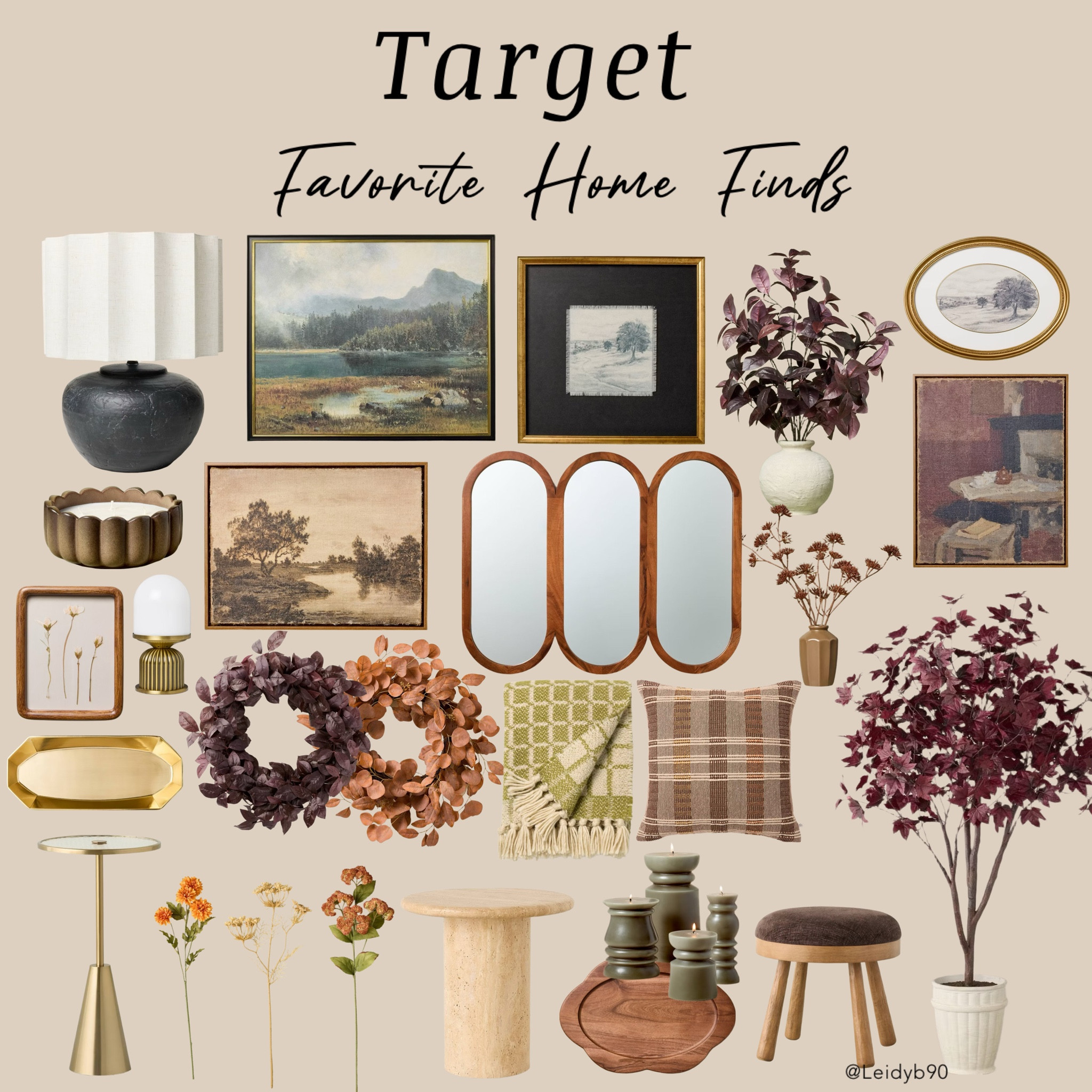 Target New Home Finds 🤎 Target Fall Home decor, hearth and hand with Magnolia, wall arts, landscape art, side table, ottoman, fall stems, fall wreath, wall mirror, cozy blanket, fall throw pillow, floral arrangements, fall home decor 

#LTKSeasonal #LTKStyleTip #LTKHome
