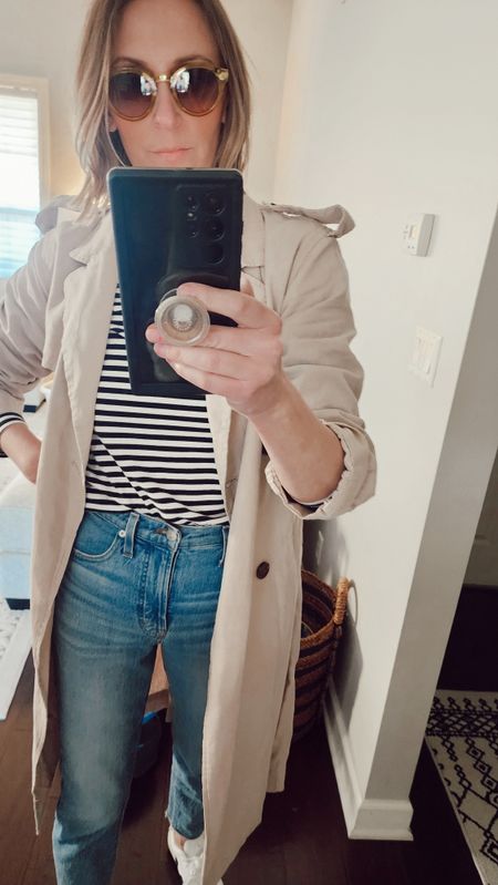 Spring outfit ideas. Mom outfits. Trench coats. Round sunglasses. Casual spring. Target haul. J.crewVeja

#LTKxTarget #LTKfindsunder50 #LTKsalealert