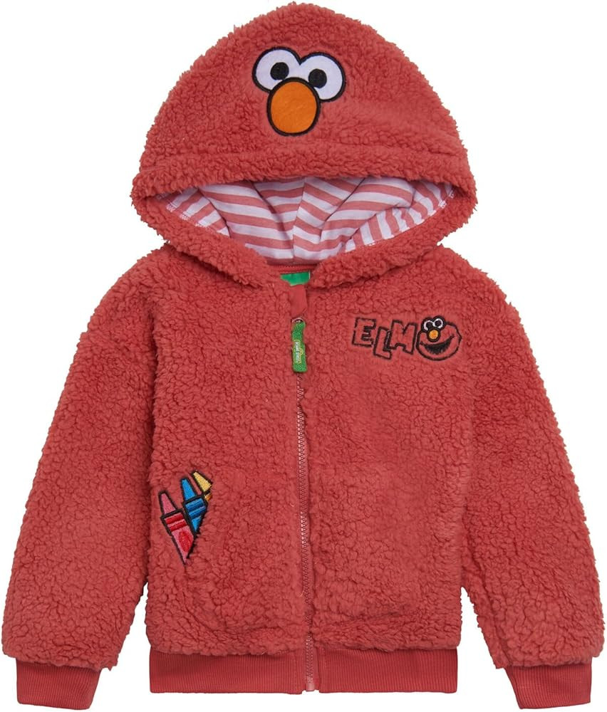 Sesame Street Fleece Zip Up Hoodie Infant to Little Kid Sizes (12 Months - 7-8) | Amazon (US)