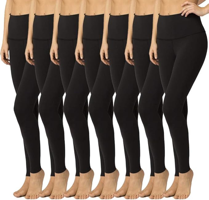 High Waisted Leggings for Women - Soft Athletic Tummy Control Pants for Running Cycling Yoga Work... | Amazon (US)