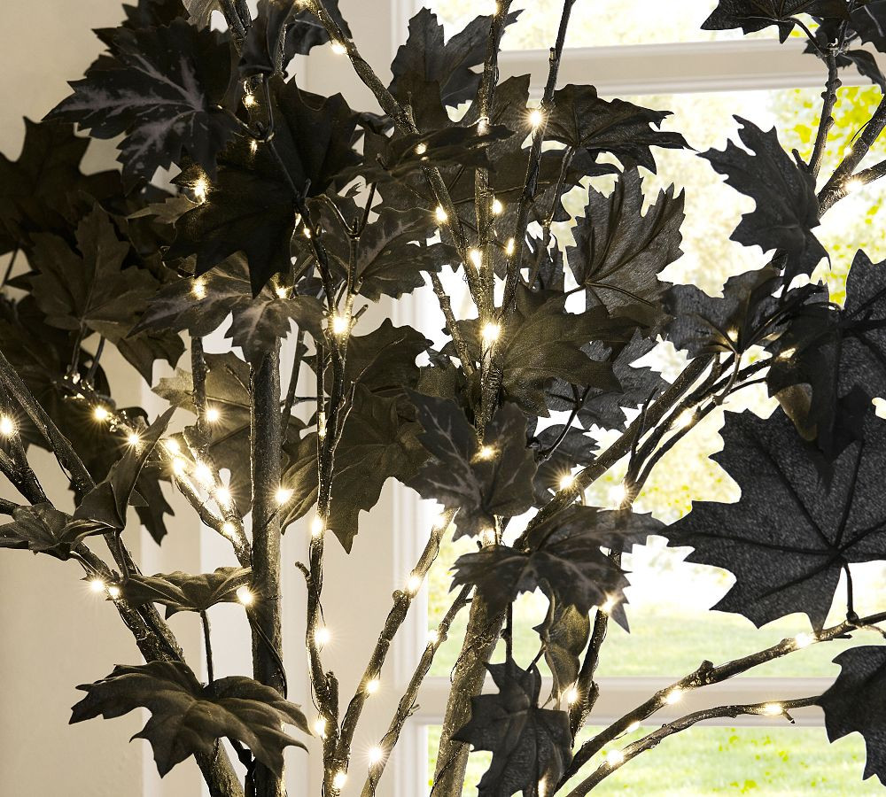 Faux Maple Leaf Lit Branch | Pottery Barn (US)