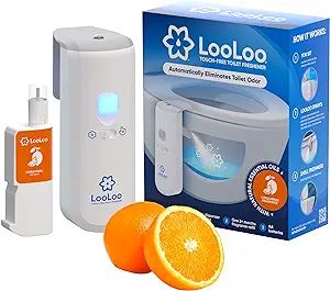 LooLoo Automatic Touchless Toilet Spray Starter Kit (Dispenser and 1 Fragrance Bottle) - Citrus F... | Amazon (US)