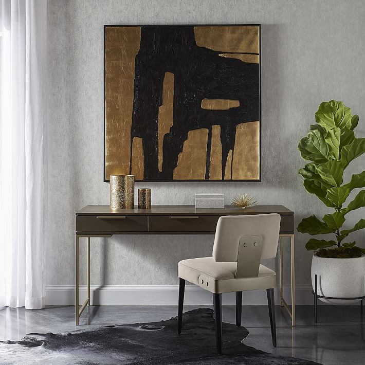 Slim Leg 3-Drawer Desk | West Elm (US)