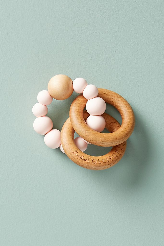 Bubble Silicone And Wood Teether | Anthropologie (US)
