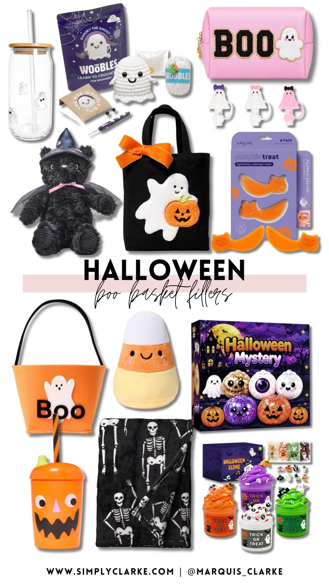 Halloween is around the corner and I found the cutest boo basket stuffers! 

Halloween for kids / boo basket ideas / boo basket for girls / boo basket for boys
