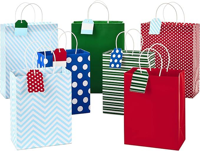 Hallmark Christmas Assorted Gift Bag Bundle with Mix-n-Match Gift Tags, Festive Patterns (Pack of... | Amazon (US)