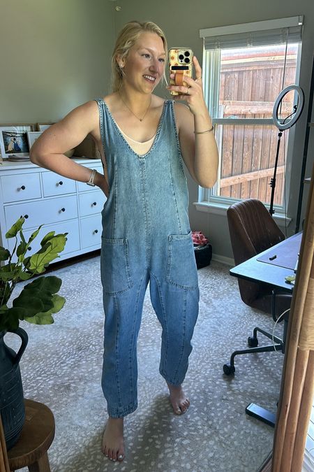 My newest throw on and go OBSESSION! 😍

Wearing size Small in the overalls! 

Tank is from shoplaceandsage.com

#LTKfindsunder100 #LTKstyletip #LTKSeasonal