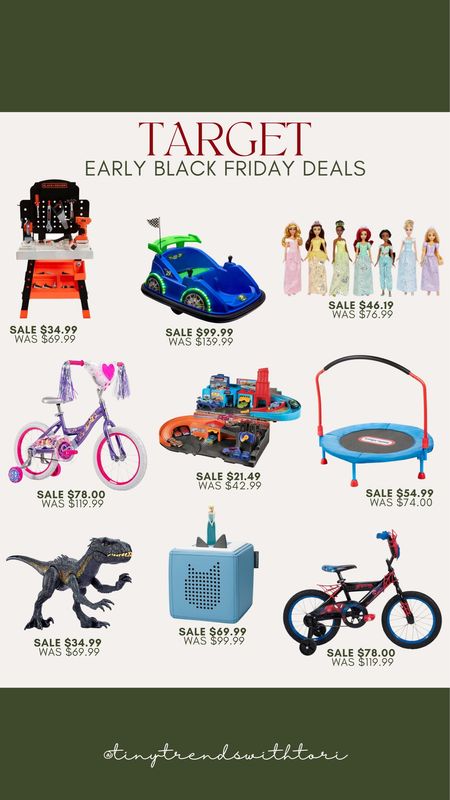 Early Black Friday deals on toys at Target!

Gifts for him, gifts for her, toddler gifts, kid gifts, preschool

#LTKCyberWeek #LTKGiftGuide #LTKkids