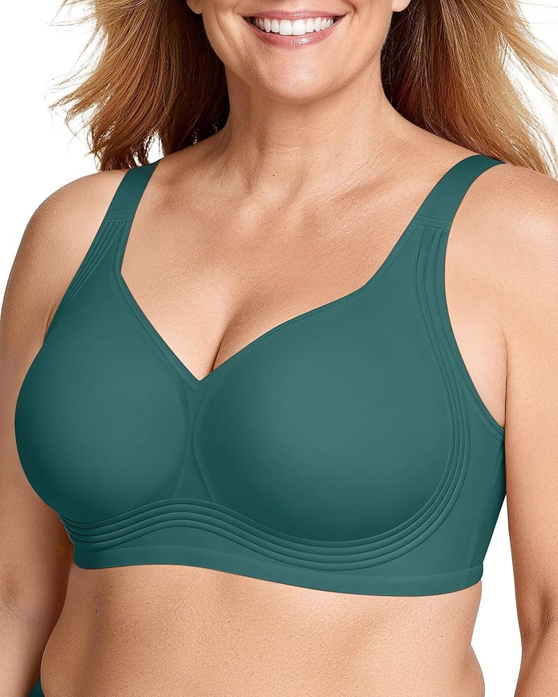 OEAK Womens Wireless Jelly Bra Plus Size Supportive Seamless Bras Full Coverage Push Up Comfortab... | Amazon (US)