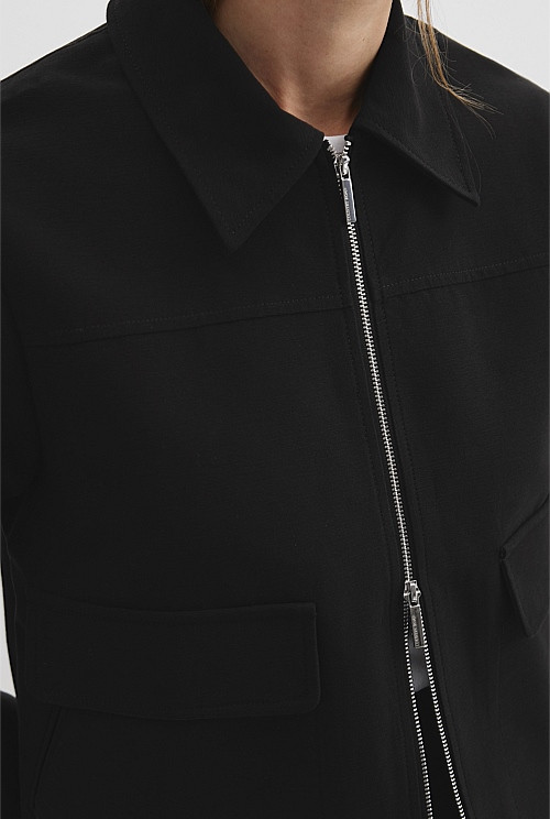 Organically Grown Cotton Zip-Through Jacket | Country Road