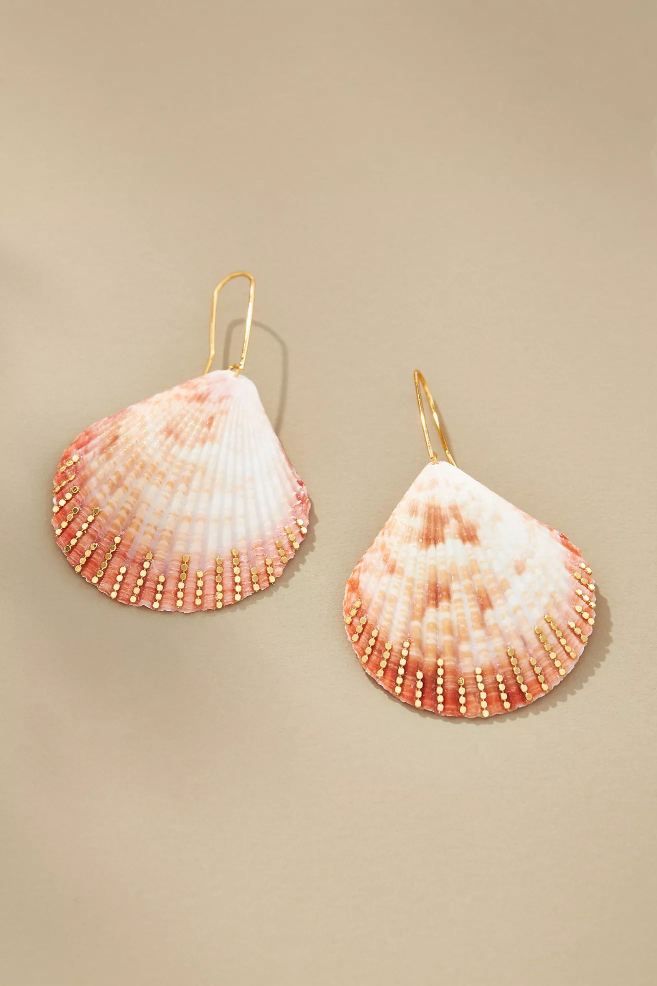 Seashell Floral Drop Earrings | Anthropologie (US)