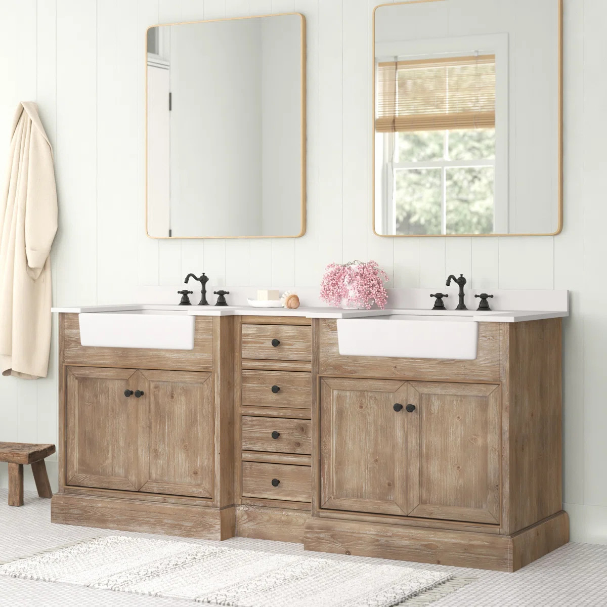 Claire 72'' Double Bathroom Vanity with Top | Wayfair North America