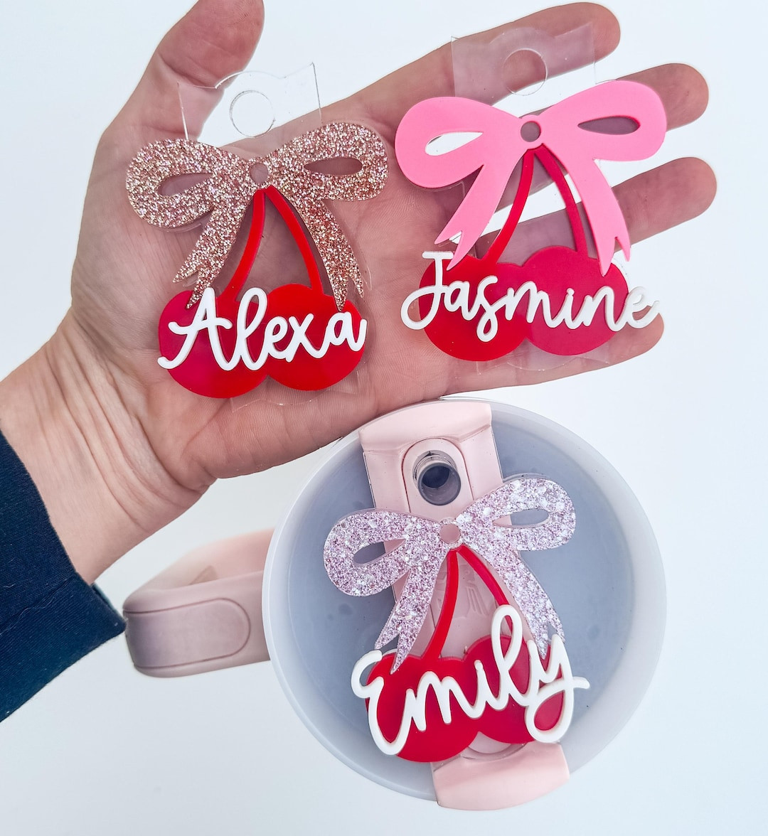 Cherry Stanley Topper: Personalized Stanley Cup Name Plate - Etsy | Etsy (US)