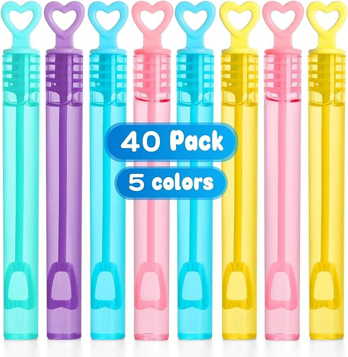 LUCKY SLD 40Pack Mini Bubble Wands Assortment Party Favors Toys for Kids Child, Summer Outdoor Gi... | Amazon (US)
