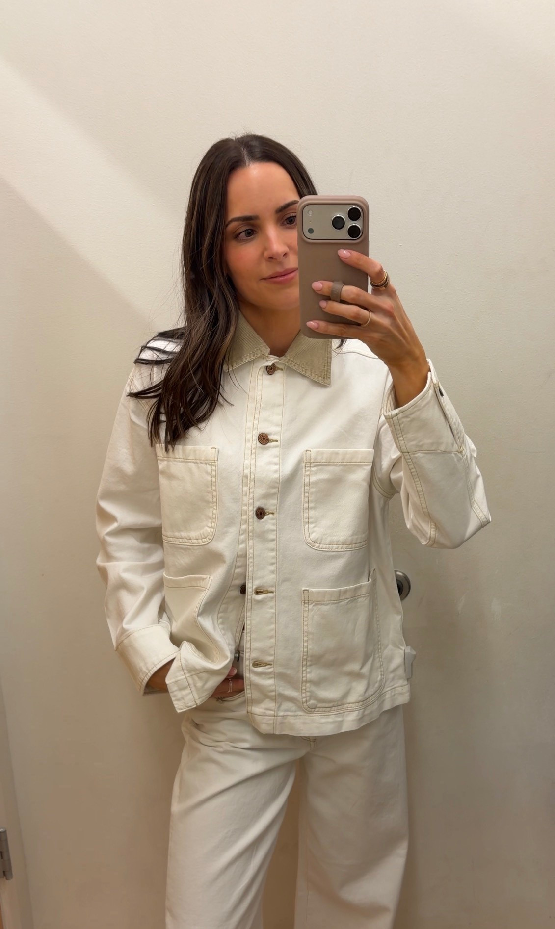 White wash chore jacket for spring 🤩🤩 true to size, wearing a S! On sale!!

#LTKootd #LTKSaleAlert #LTKSeasonal
