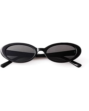 90s Sunglasses for Women Men Retro Oval Sunglasses Glasses | Amazon (US)
