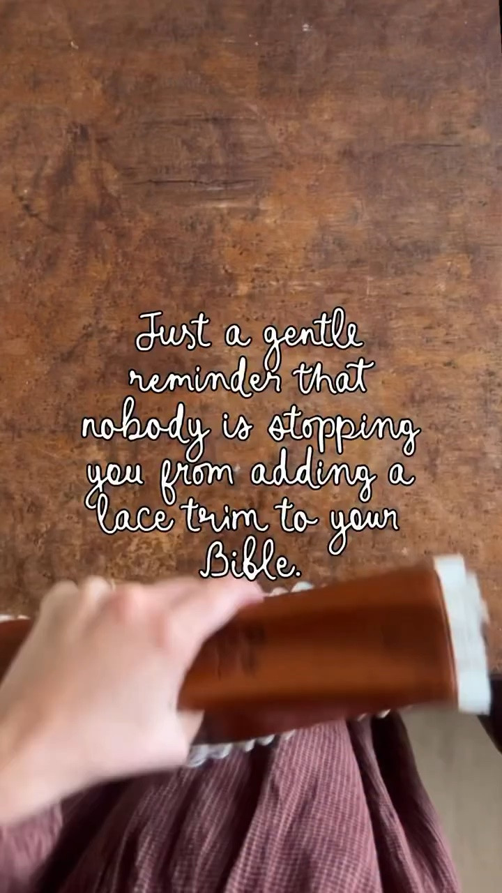 My Bible may be falling apart, but now it’s pretty, with lace. And it feels like MY Bible

#LTKmomlife #LTKselfcare